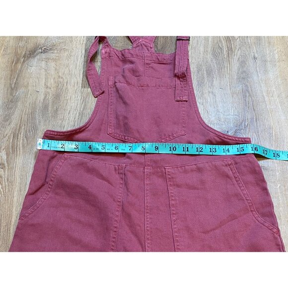 Aerie Rose Pink Cotton‎ Canvas Overalls With Adjustable Straps Size XXS - Picture 4 of 7